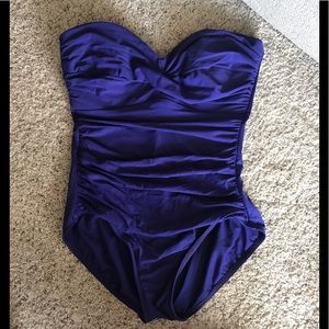 Strapless One-piece Miraclesuit w/ Built in Bra